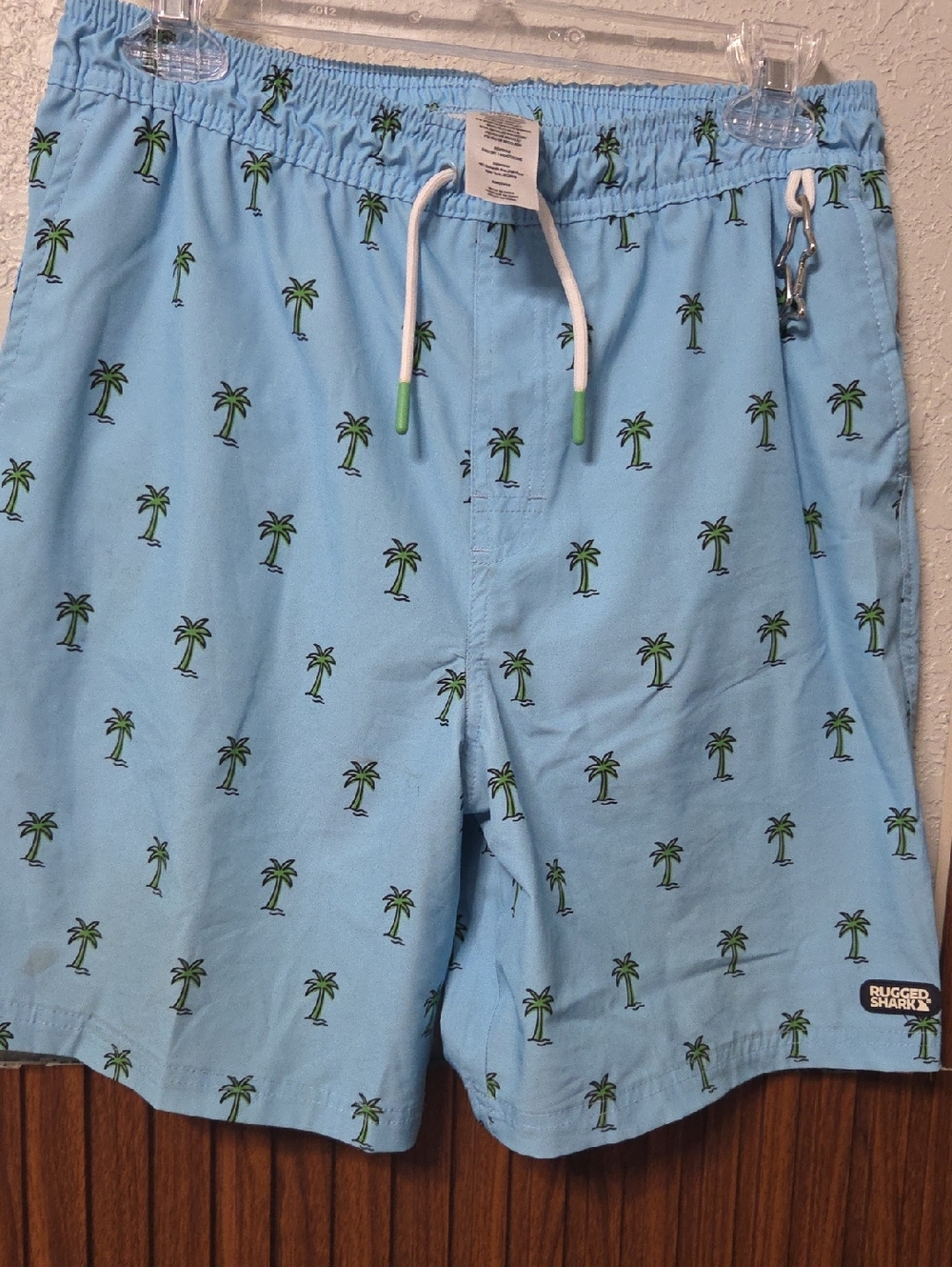Rugged Shark Light Blue Palm-Print Kids Skort Kids Size 2xl 18 Years Old.